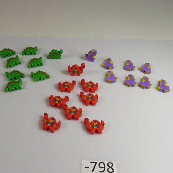 Easter Egg Filler: Small Dinosaur Erasers (24 items) Dinosaurs (they stand up) - Picture 5 of 9